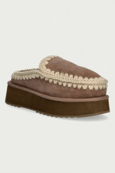 Mou  pantofle dámské semišové Clog Eskimo Platform