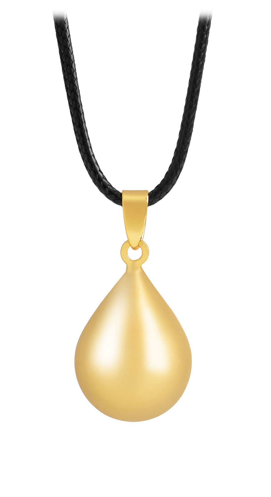 MUMMY BELL Pozlacený náhrdelník Rolnička Kapka Lásky KAPLZ