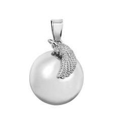 MUMMY BELL Těhotenská rolnička Andělské křídlo stříbrné