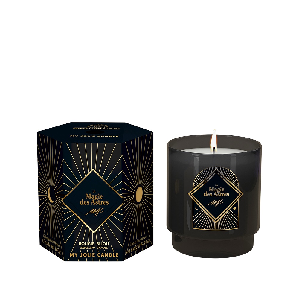 My Jolie Candle Vonná svíčka 36h s náhrdelníkem Le Magie Des Astres Čajovníkový květ 320049