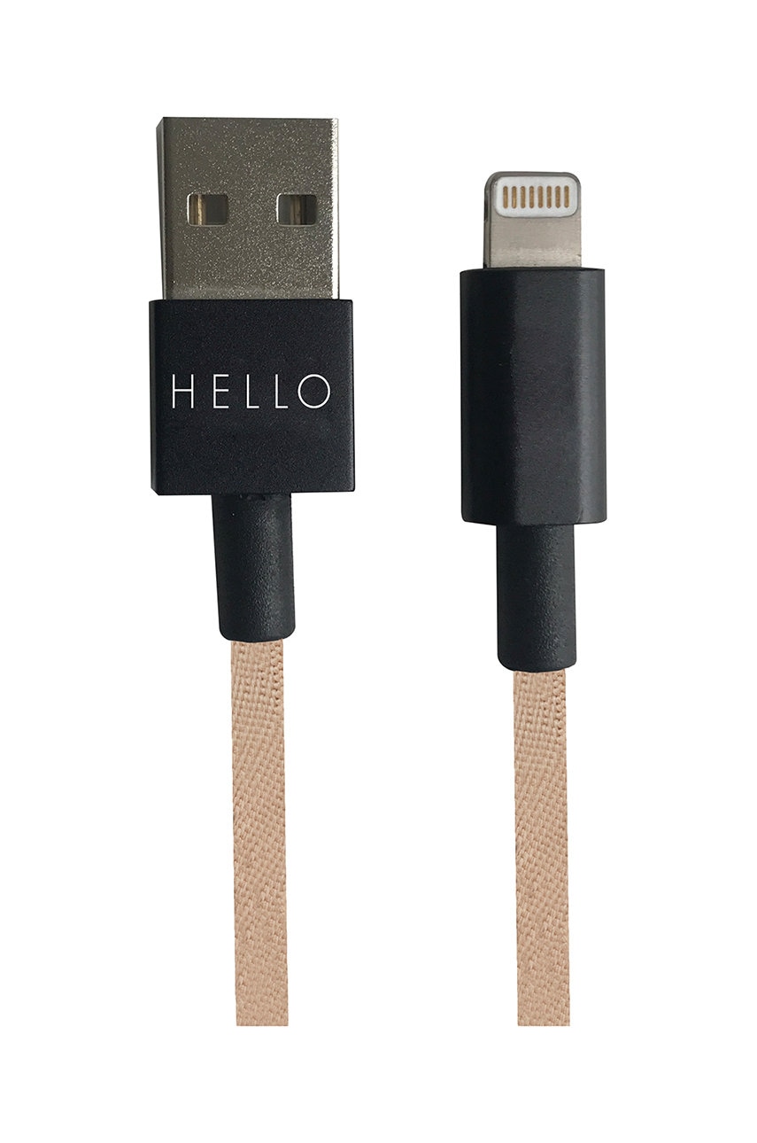 Nabíjecí kabel USB-C Design Letters Lightning 1 m
