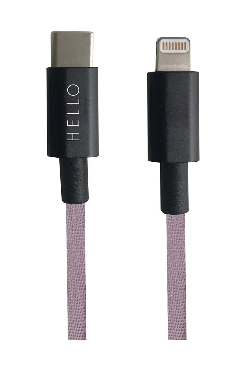 Nabíjecí kabel USB-C Design Letters Lightning 1m