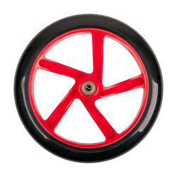 Náhradní přední kolo s ložisky na koloběžku Discola 230x30mm červená