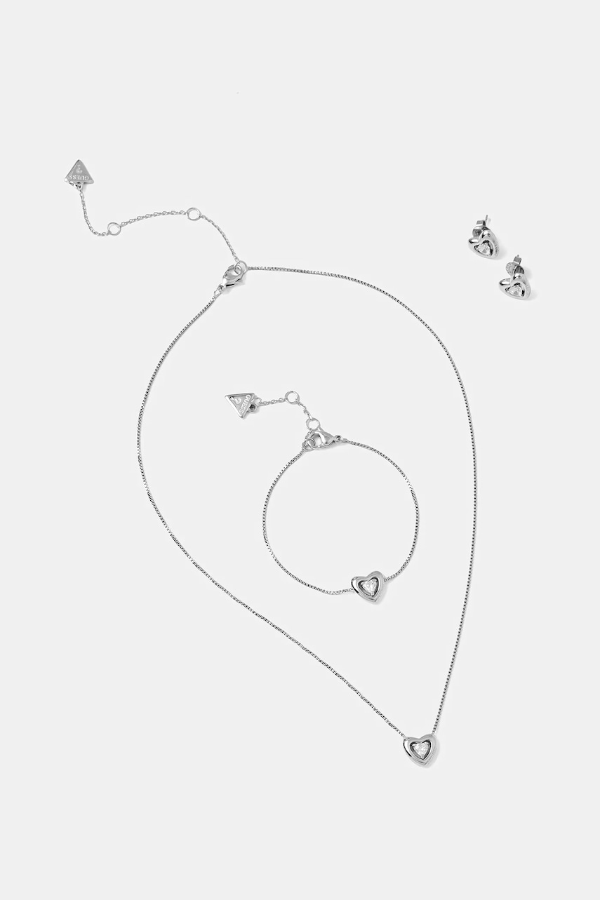 Náhrdelník, náramek a náušnice Guess BELOVED