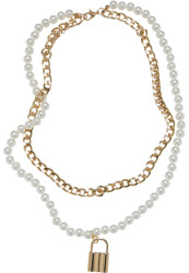 Náhrdelník Pearl Layring - zlaté barvy