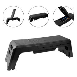 Nastavitelná aerobic step lavice inSPORTline AeroBench černá
