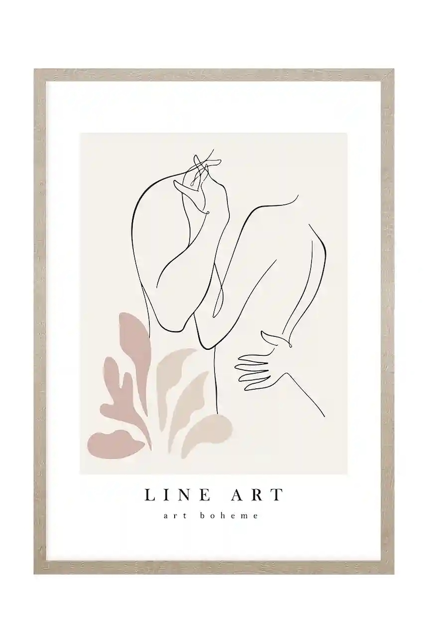 Nástěnná dekorace v rámu home & lifestyle 50 x 70 cm