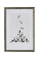 Nástěnná dekorace v rámu House Doctor HDAmp 40 x 60 cm