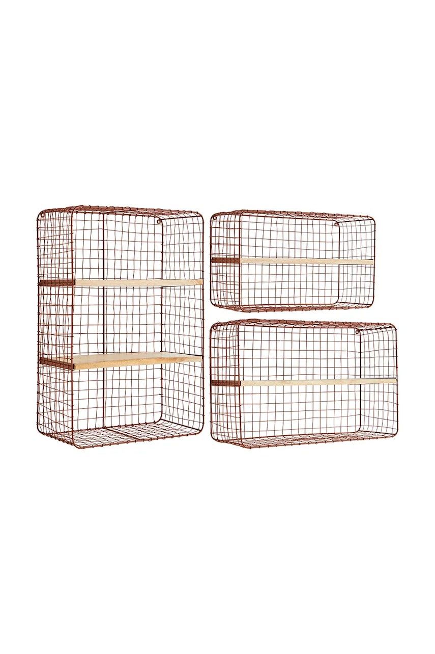 Nástěnná police Madam Stoltz 3-pack