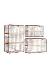 Nástěnná police Madam Stoltz 3-pack