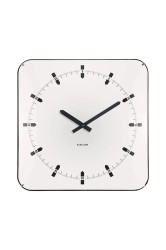 Nástěnné hodiny Karlsson Sucinto Dome Square 35 x 4,5 cm