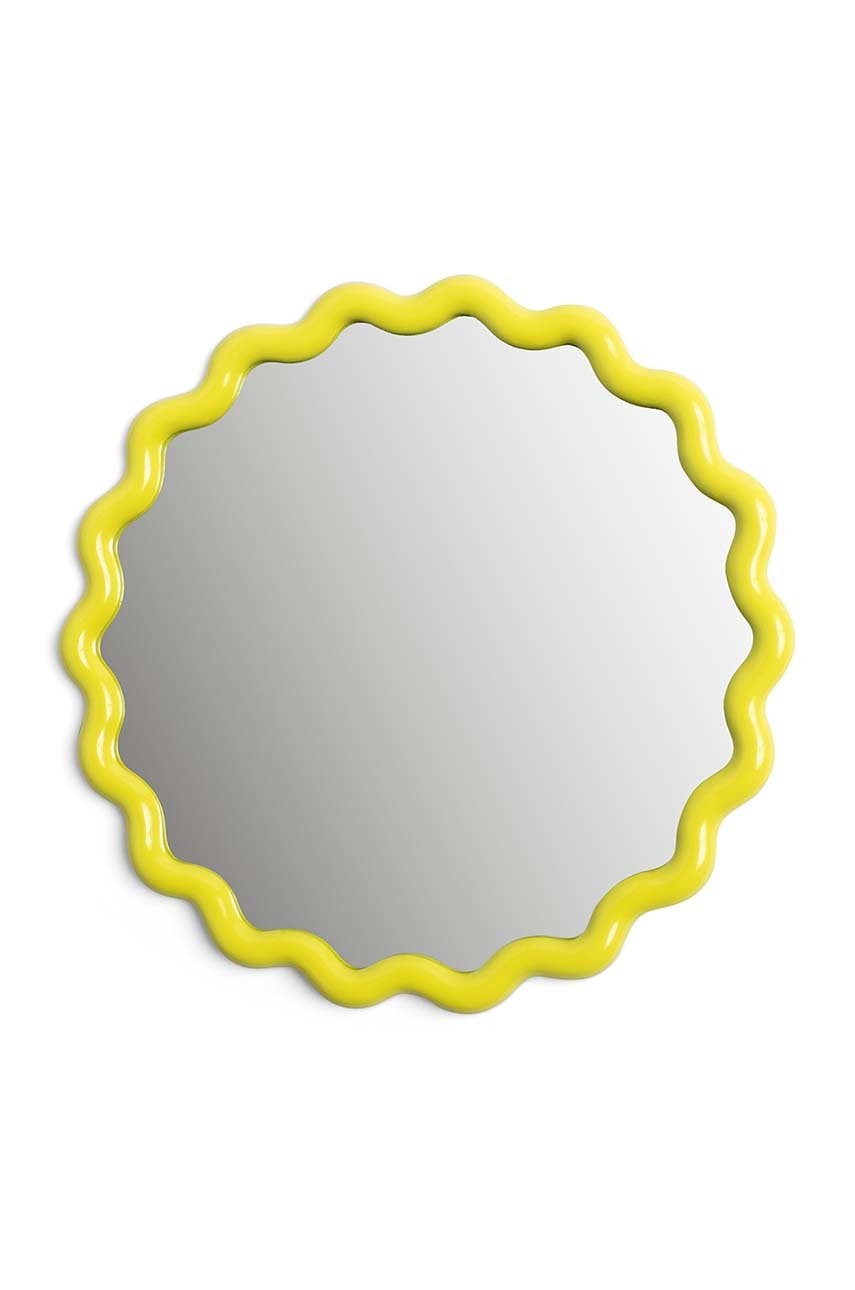 Nástěnné zrcadlo &k amsterdam Zigzag Yellow