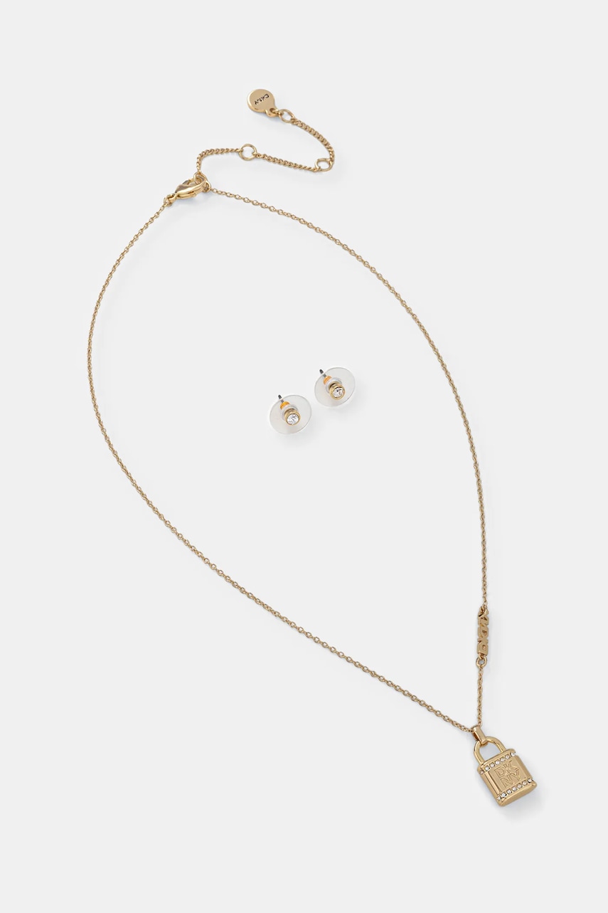 Náušnice a náhrdelník Dkny