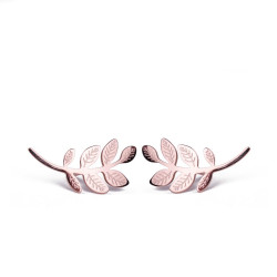 Náušnice Leaves Rose Gold