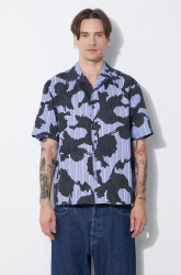 Neil Barrett  Bavlněná košile  Boxy Bold Flowers Print Short Sleeve Shirt
