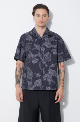 Neil Barrett  Bavlněná košile  Boxy Bold Flowers Print Short Sleeve Shirt