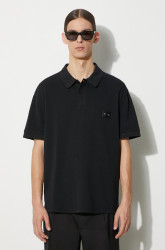 Neil Barrett  Bavlněné polo tričko  Loose Pierced Nipple Polo