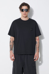 Neil Barrett  Bavlněné tričko  Slim Dropped Shoulder Pierced Nipple