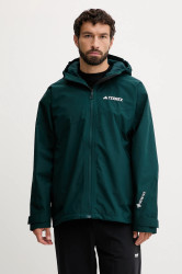 Nepromokavá bunda adidas TERREX Xploric 2L Gore zelená barva, přechodná, JL9748