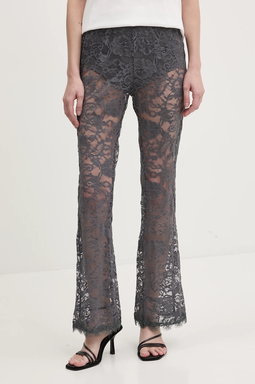 Never Fully Dressed  Kalhoty  Charcoal Lace