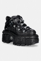 New Rock  ITALI NEGRO, CHAROL, TANK NEGRO sneakers boty dámské kožené