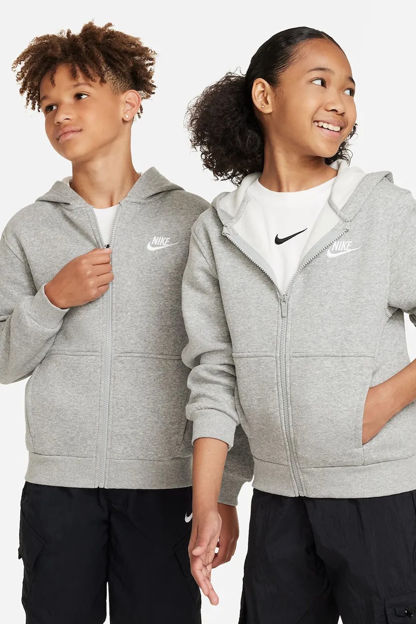 Nike  rozepínací mikina s kapucí dětská s bavlnou  Sportswear Club Fleece