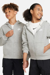 Nike  rozepínací mikina s kapucí dětská s bavlnou  Sportswear Club Fleece
