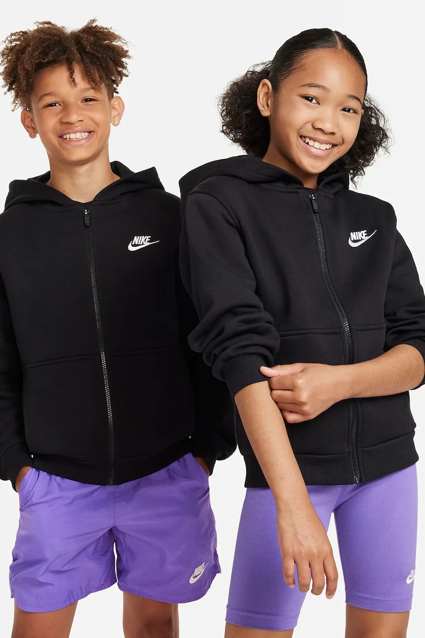 Nike  rozepínací mikina s kapucí dětská s bavlnou  Sportswear Club Fleece