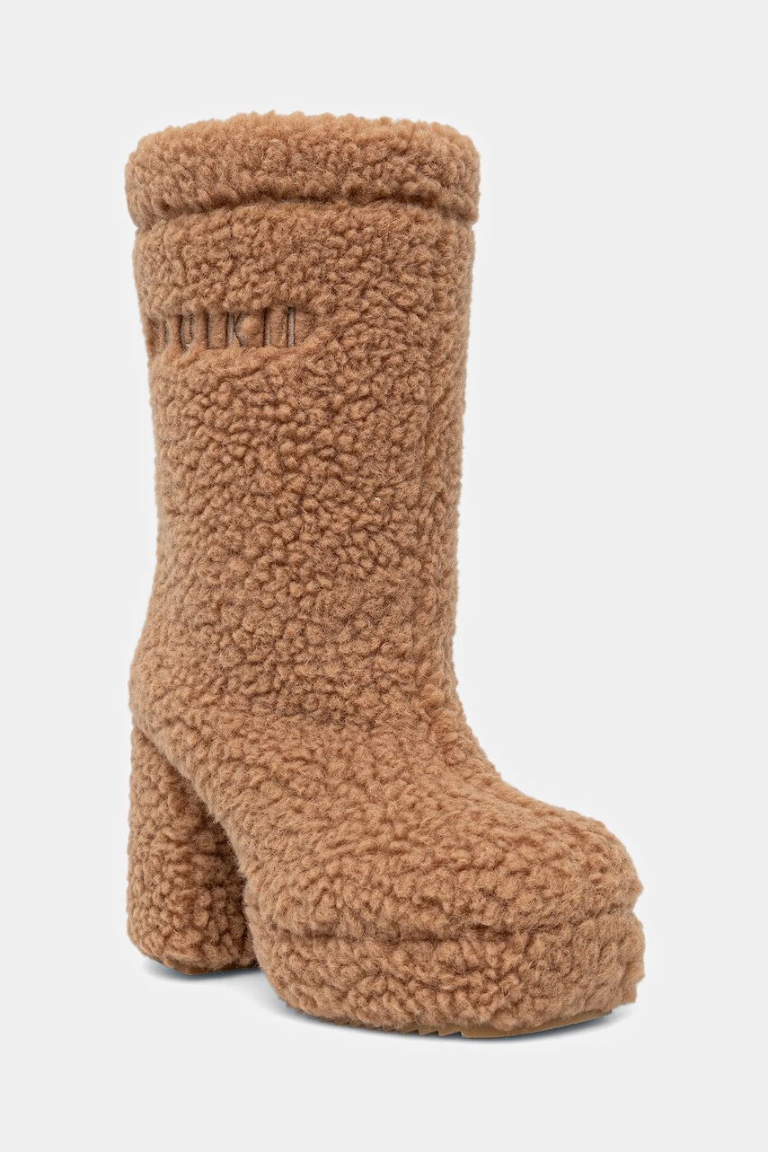 Nízké kozačky Inuikii Curly High Heel