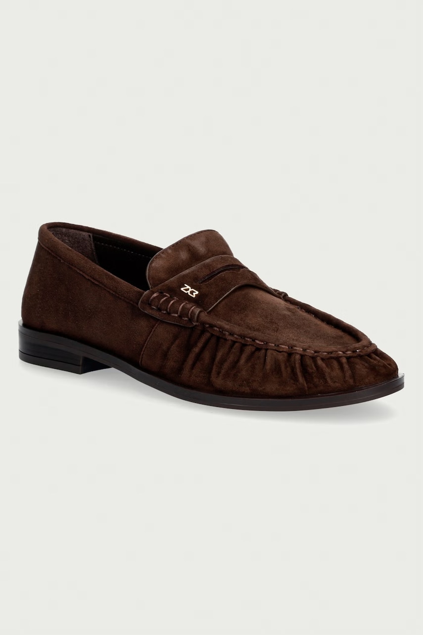 Nokwol  mokasíny dámské semišové Haven Chocolate Suede