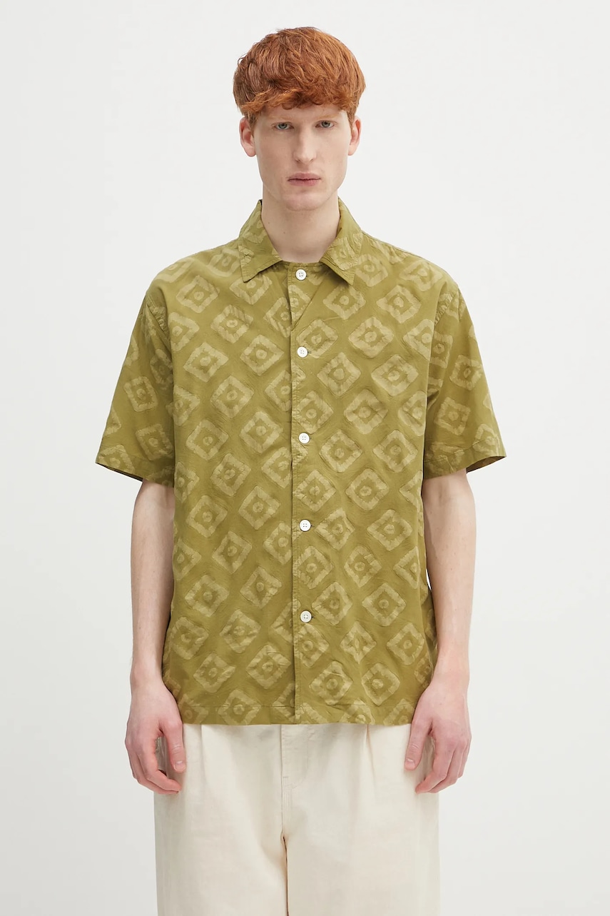 Norse Projects  Bavlněná košile  Mads Batik SS Shirt