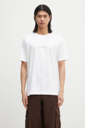 Norse Projects  Bavlněné tričko  Johannes Organic Code Print T-shirt