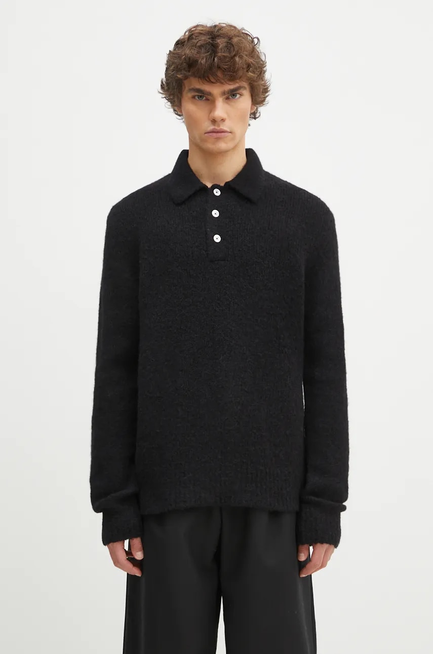 Norse Projects  Vlněný svetr  Rasmus Relaxed Brushed Polo
