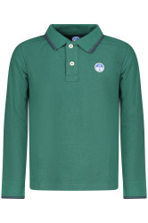 NORTH SAILS CHILDREN'S LONG-SLEEVED POLO SHIRT, GREEN