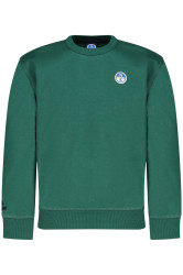NORTH SAILS CHILDREN'S ZIP-UP SWEATSHIRT, GREEN