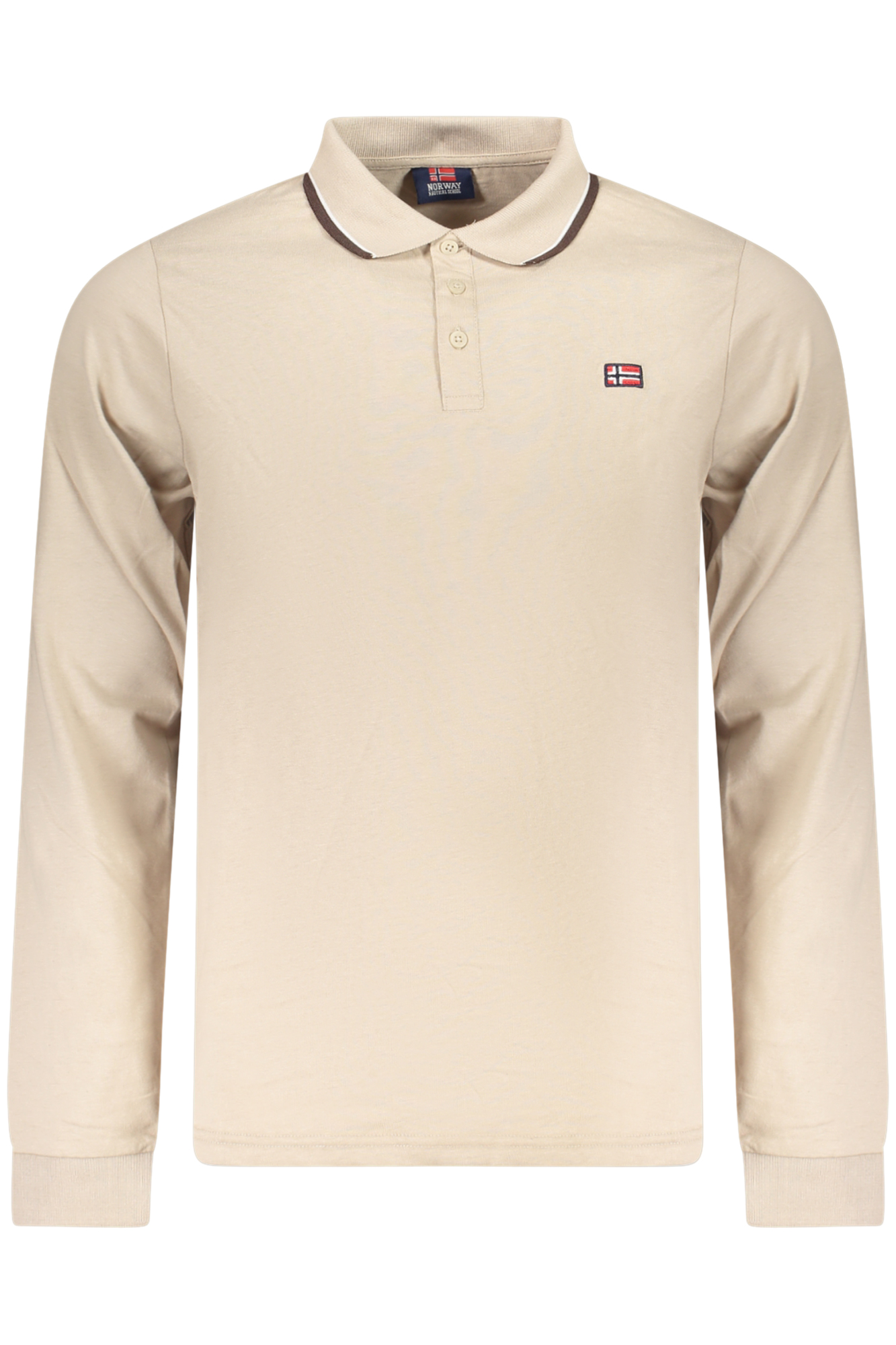 NORWAY 1963 pánské polo s dlouhým rukávem, béžové
