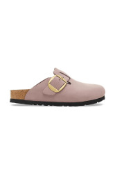 Nubukové pantofle Birkenstock Boston Big Buckle