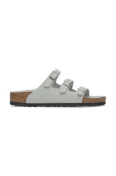 Nubukové pantofle Birkenstock Florida HEX dámské, šedá barva, 1029450