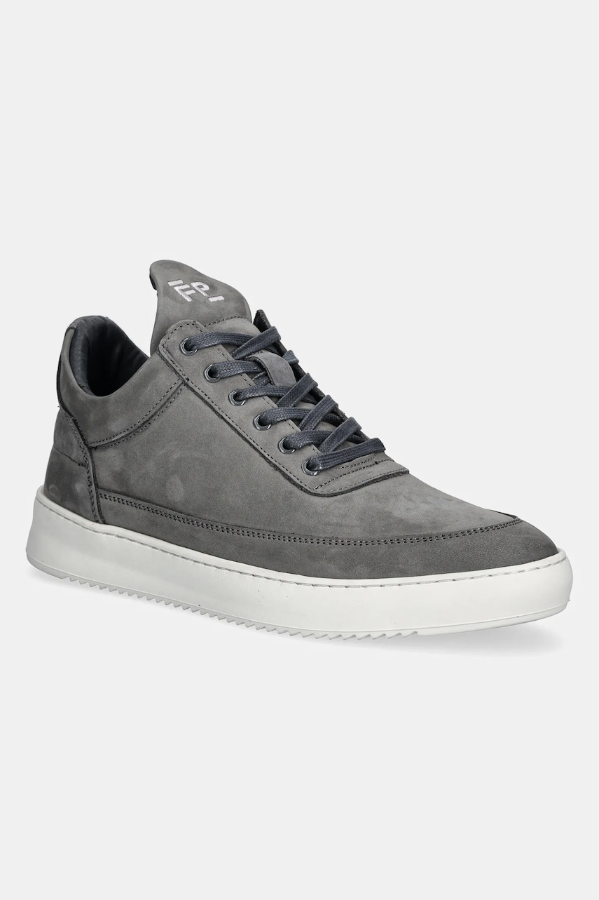 Nubukové tenisky Filling Pieces Low Top Ripple Nubuck šedá barva, 25122841874