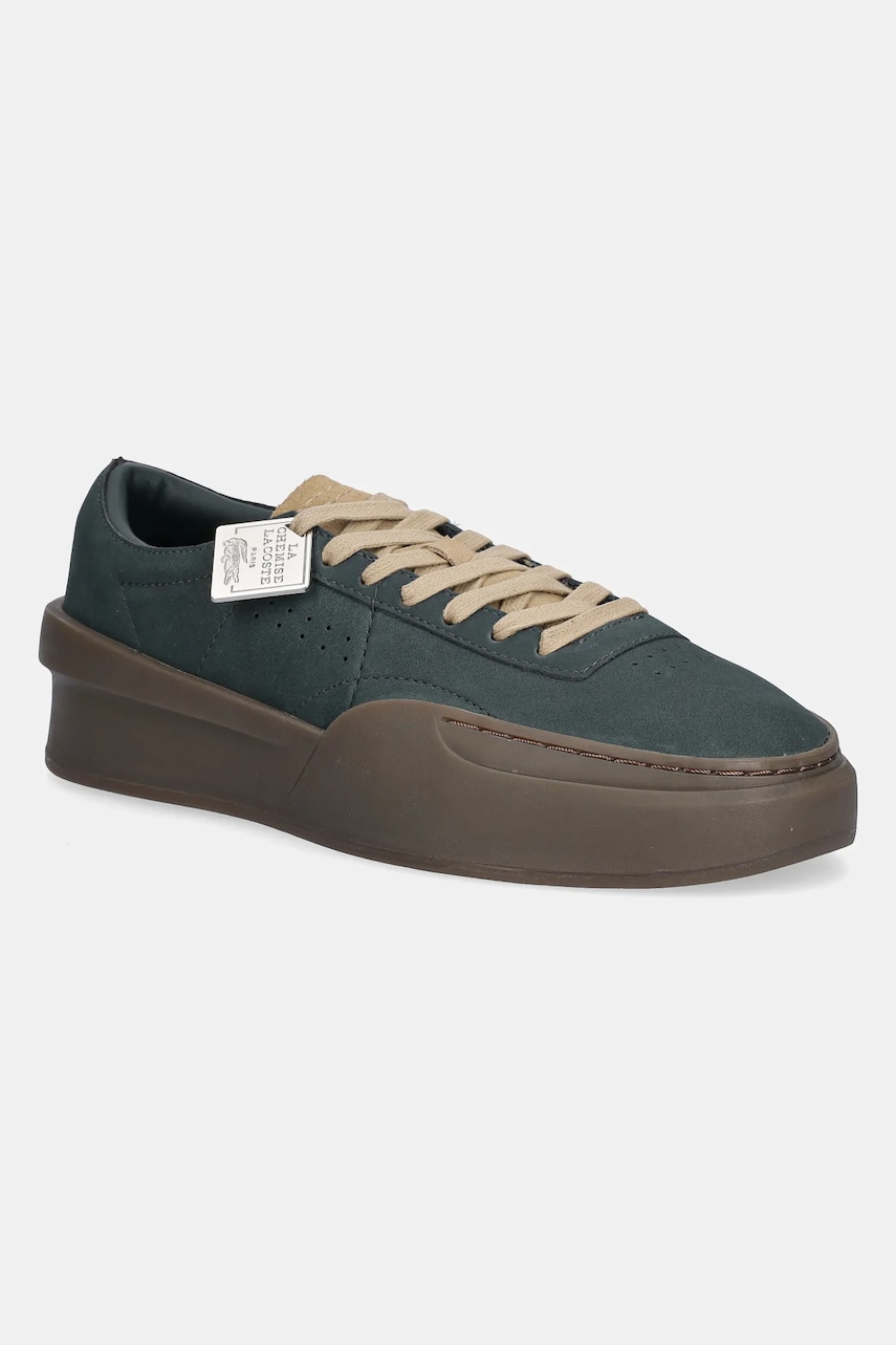 Nubukové tenisky Lacoste Aura Club Sneakers pánské, zelená barva, 50SMA0144
