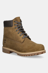 Nubukové turistické boty Timberland Premium 6 Inch Lace Up Waterproof