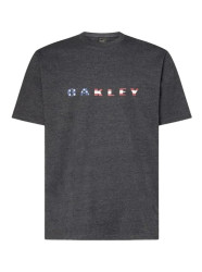Oakley pánské tričko Bf Bark Dark Grey Heather | Šedá | Velikost L | 100% bavlna