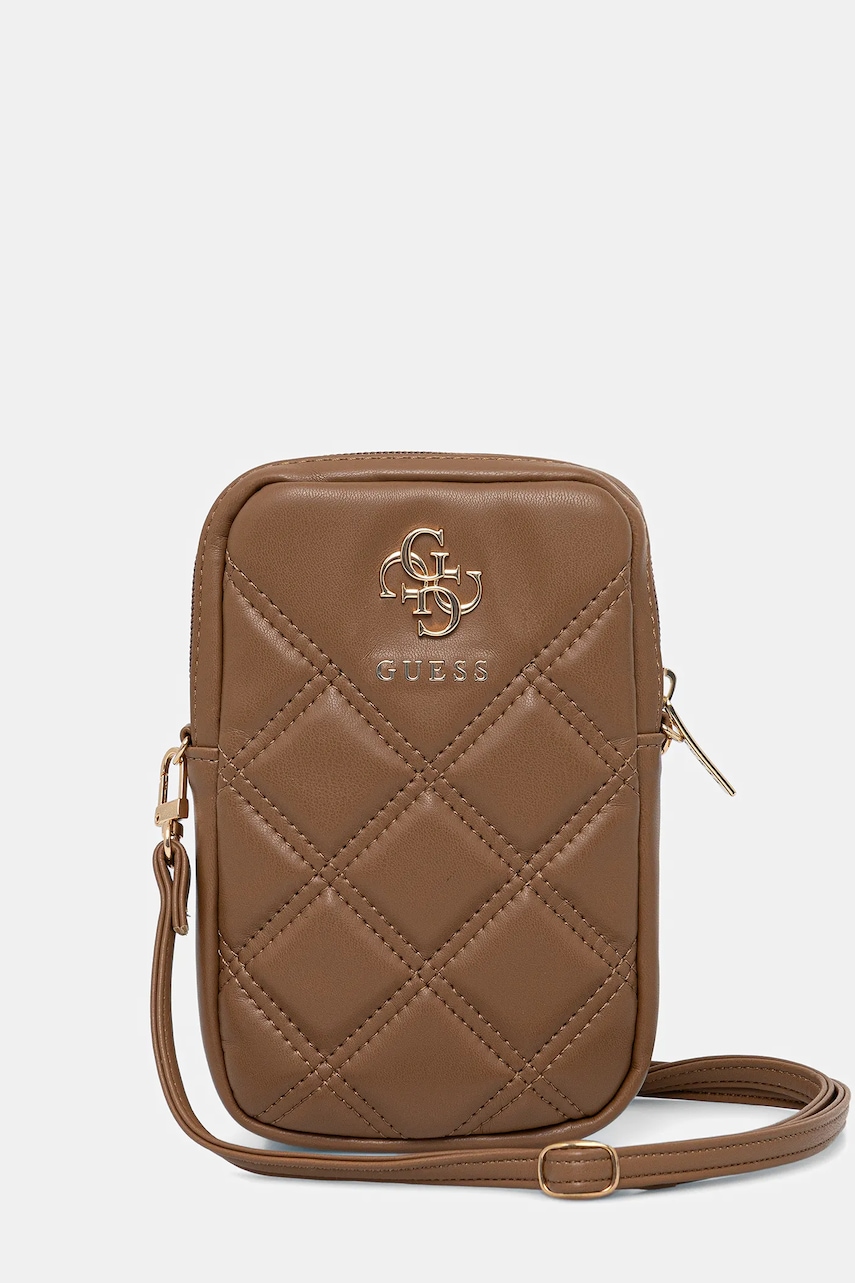 Obal na telefon Guess hnědá barva, GUWBZPSQSSGW