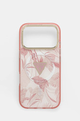 Obal na telefon Guess iPhone 17 Pro růžová barva, GUHMP17LHMILVTGP