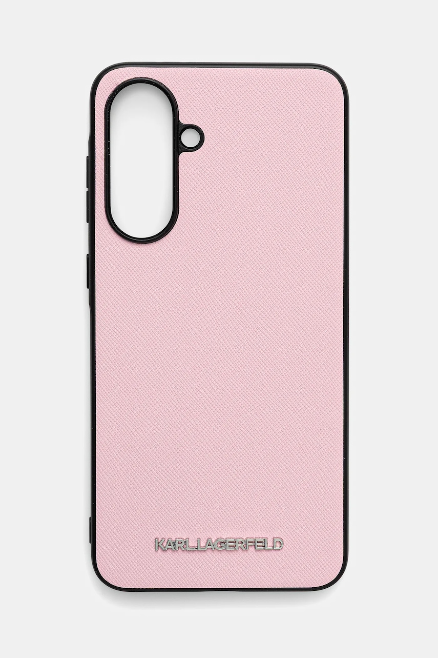 Obal na telefon Karl Lagerfeld Samsung Galaxy A56 růžová barva, KLHCSA56PSAFWMCP