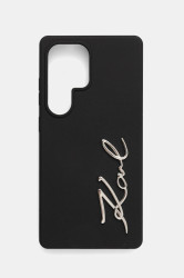 Obal na telefon Karl Lagerfeld Samsung Galaxy S25 Ultra černá barva, KLHCS25LSCMSMVK