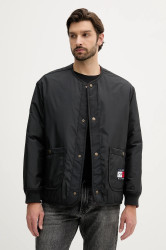 Oboustranná bunda Tommy Hilfiger x F1 THE MOVIE červená barva, přechodná, oversize, MW0MW41369