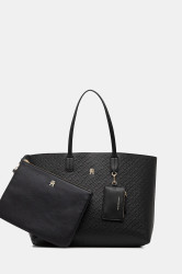 Oboustranná kabelka Tommy Hilfiger černá barva, AW0AW17687