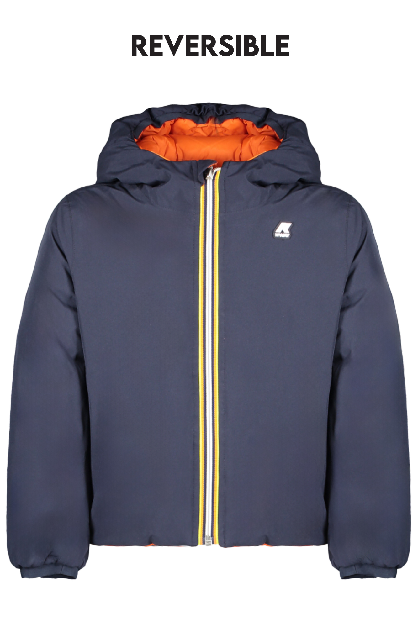 Oboustranná modrá dětská bunda K-WAY