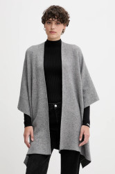 Oboustranné pončo s příměsí vlny United Colors of Benetton